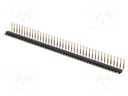 Pin header; pin strips; male; PIN: 40; angled 90°; 2.54mm; THT; 1x40