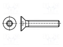 Screw; M6x16; Head: countersunk; Torx®; steel; zinc; TX30