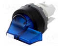 Switch: rotary; Stabl.pos: 2; 22mm; blue; Illumin: MLB-1; IP66; Pos: 3