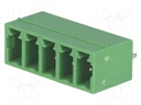 Pluggable terminal block; 3.81mm; ways: 5; straight; socket; male