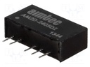 Converter: DC/DC; 2W; Uin: 21.6÷26.4V; Uout: 5VDC; Uout2: -5VDC; SIP7