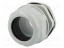 Cable gland; M63; IP68; Mat: polyamide; dark grey; UL94V-2