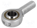 Ball joint; 22mm; Thread: M22; Mat: steel; Plating: zinc; Pitch: 1,5