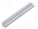 Profiles for LED modules; recessed; natural; L: 1m; aluminium