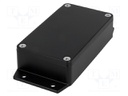 Enclosure: multipurpose; X: 65mm; Y: 115mm; Z: 30mm; aluminium; black