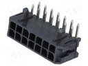 Socket; wire-board; male; Micro-Fit 3.0; 3mm; PIN: 14; THT; 5A; 600V