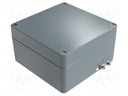 Enclosure: multipurpose; X: 180mm; Y: 180mm; Z: 101mm; aluminium