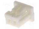 Plug; wire-board; female; 1.25mm; PIN: 2; w/o contacts; for cable