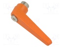 Lever; adjustable; Lever length: 74mm; Slider height: 52mm