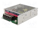Power supply: switched-mode; modular; 75W; 15VDC; 129x99x38mm