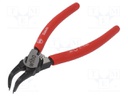 Pliers; internal circlip; Ring: external; Pliers len: 139mm