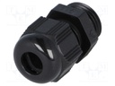 Cable gland; M16; IP68; Mat: polyamide; black