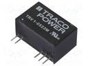 Converter: DC/DC; 1W; Uin: 4.5÷5.5V; Uout: 15VDC; Uout2: -15VDC; SIP9