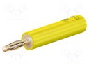 10A; yellow; Plating: gold-plated; 60VDC; 36mm; Contacts: brass