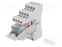 Relay: interface; 4PDT; Ucoil: 24VDC; Mounting: DIN; Series: CR-M