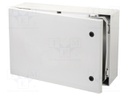 Enclosure: wall mounting; X: 400mm; Y: 600mm; Z: 210mm; ARCA; grey