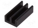 Heatsink: extruded; black; L: 19mm; W: 10mm; H: 6mm; 36K/W; aluminium