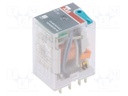 Relay: electromagnetic; 4PDT; Ucoil: 24VDC; 6A; max.250VAC