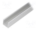 Profiles for LED modules; surface; natural; L: 2m; aluminium