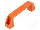 Handle; Mat: technopolymer (PA); orange; H: 46mm; L: 160mm; W: 27mm