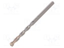 Drill bit; for concrete; Ø: 5mm; L: 85mm; metal; cemented carbide