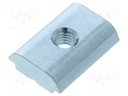 Nut; for profiles; Width of the groove: 8mm; steel; zinc