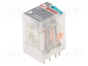 Relay: electromagnetic; 4PDT; Ucoil: 24VDC; 6A; max.250VAC