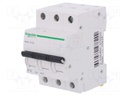 Circuit breaker; 400VAC; 16A; Poles: 3; DIN; Charact: B