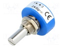 Potentiometer: shaft; single turn; 10kΩ; ±20%; 1W; linear; 6.35mm