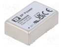 Isolated Board Mount DC/DC Converter, 2:1 Input, ITE, 2 Output, 6 W, 9 V, 333 mA, -9 V