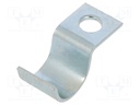 Screw mounted clamp; ØBundle : 14mm; Ømount.hole: 6mm; W: 14mm