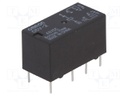 Relay: electromagnetic; DPDT; Ucoil: 48VDC; 0.5A/125VAC; 2A/30VDC