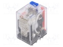 Relay: electromagnetic; DPDT; Ucoil: 12VDC; 7A/250VAC; 7A/30VDC; 7A