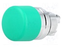 Switch: push-button; Stabl.pos: 1; 22mm; green; Illumin: none; IP66