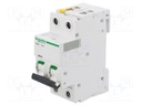 Circuit breaker; 400VAC; Inom: 4A; Poles: 2; DIN; Charact: C; 6kA