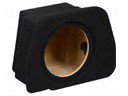 Car loudspeaker enclosure; MDF; black; textil; 15l; 250mm; 286mm