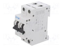 Circuit breaker; 230/400VAC; Inom: 2A; Poles: 2; DIN; Charact: C