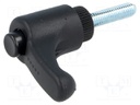 Lever; adjustable; Thread len: 20mm; Lever length: 30mm; -30÷130°C