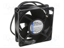 Fan: EC; axial; 230VAC; 119x119x38mm; 100m3/h; ball bearing; IP65