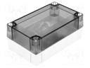 Enclosure: multipurpose; X: 80mm; Y: 130mm; Z: 60mm; MNX; grey; IK08