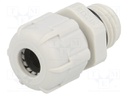 Cable gland; M12; IP68; Mat: polyamide; grey; UL94V-2