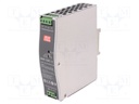 Power supply: DC/DC; 120W; 12VDC; 15A; 33.6÷67.2VDC; Mounting: DIN