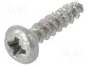 Screw; SPAX®; 4,5x20; Head: cheese head; Pozidriv; steel; zinc