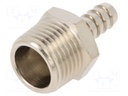 Metal connector; threaded; G 1/2"; Mat: nickel plated brass