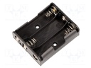 Holder; Leads: soldering lugs; Size: AA,R6; Batt.no: 3