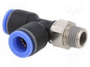 Push-in fitting; T-tap splitter; -0.95÷15bar; Thread: R 1/4"