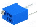 Potentiometer: mounting; multiturn; 500Ω; 250mW; ±10%; linear