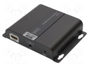 HDMI extender; HDCP 1.4,HDMI 1.4,PoE; black; Enclos.mat: metal