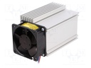 Heatsink: extruded; L: 100mm; W: 75.5mm; H: 65.8mm; aluminium; plain