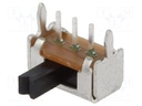 Switch: slide; Pos: 2; SPDT; 0.1A/12VDC; ON-ON; Mounting: THT